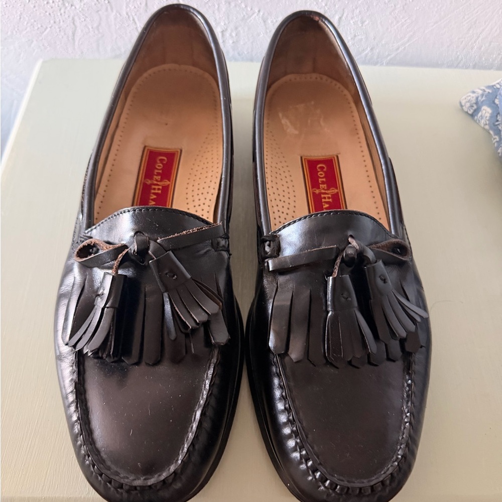 Cole Haan Men's Dark Brown Tassel Loafers